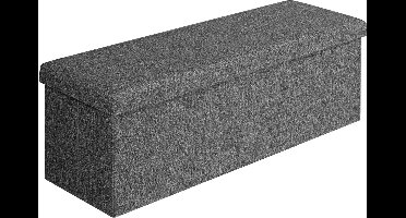 Casaria Opbergbank - 115x40x40cm 131L – Donkergrijs