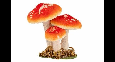 Paddenstoelen Oranje 12x8,5xh12cm Fluwee L