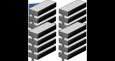 4x Akoestisch Filter voor Gaggenau 17004801 / CA084010
