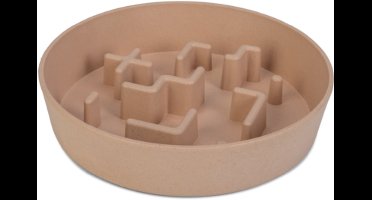 Beeztees Antischrokbak Hond/Kat Nom - Voerbak hond/kat - Vaatwasserproof - Antislip - Plastic - Roze - 800ml