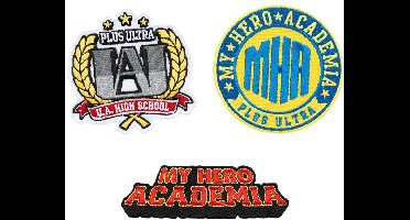 Grupo Erik My Hero Academia - Set Of 3 Patch Set - Multicolours