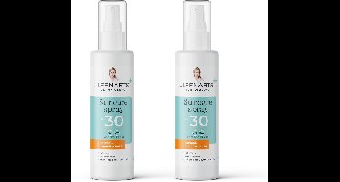 Drs Leenarts 2x Zonnebrand Spray SPF30 – Gezicht & Lichaam – Parfumvrij – 400ml