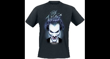 Batman The Joker - Blue Smile Heren T-shirt - zwart - L