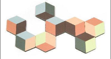 Magnet Qub - set of 10 assorted