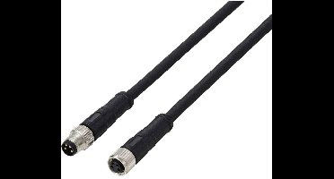 TRU COMPONENTS TC-13752004 Aansluitkabel M8 x 1 Aantal polen (sensoren): 4 Stekker, recht, Bus, recht 5 m 1 stuk(s)