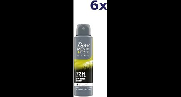 Dove Deodorant Men+ Care Invisible Fresh - 6 x 150 ml - Voordeelverpakking