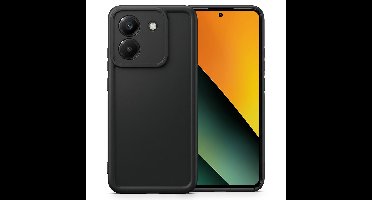 Geschikt voor Xiaomi Redmi Note 14 5G / Poco M7 Pro 5G Hoesje - Siliconen Matte Back Cover - Zwart