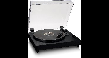 Lenco Platenspeler - Houten Platenspeler met Bluetooth en ingebouwde speakers - LS-60BK - Zwart