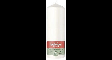 Bolsius Stompkaars Cloudy White Ø68 x 200 mm – 75 Branduren – 6 Stuks – Witte Sfeerkaarsen