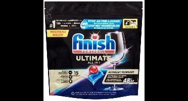 Finish Powerball - Ultimate All in 1 - Vaatwastabletten - Activelift - 15 Capsules