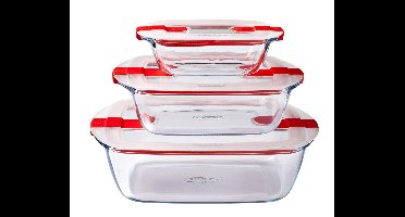 Cook &, Heat Voedselcontainer Rechthoek met Deksel 23 x 15cm