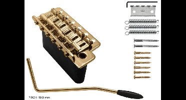 Wilkinson WV6S/G Gold Tremolo met Stalen Blok en Schroeven