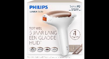 Philips Lumea 9000 Series IPL Ontharingsapparaat – Tot 5 Jaar Lang een Gladde Huid, SmartSkin-sensor en 4 Opzetstukken voor Lichaam, Gezicht, Bikinilijn & Oksels, BRI984/00