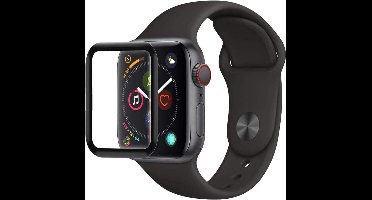 Screenprotector geschikt voor Apple Watch 38mm Series 1/2/3 - Full Screen Cover Volledig Beeld