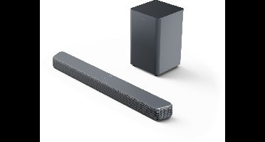 PHILIPS TAB5601/10 - 2.1-kanaals Soundbar - Draadloze Subwoofer - 290W Vermogen - DTS Virtual:X - Dolby Digital Plus - Bluetooth 5.4 - HDMI ARC - USB Audio - Wandmontage - Gun Metal