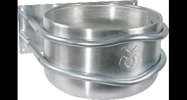 Kerbl Voerbak 18 L aluminium zilver