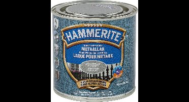 Hammerite Metaallak Hamerslag - Donker Grijs - Donker Grijs - 250 ml - 10 m²/l - Afwerkingslaag