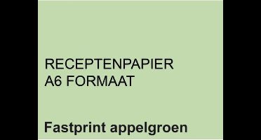 Receptpapier Fastprint A6 80gr appelgroen 2000vel