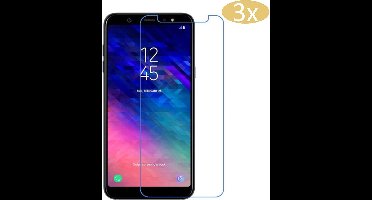 3 Stuks Screenprotector geschikt voor Samsung Galaxy A6 Plus / A6+ (2018) - Tempered Glass Glazen Gehard Beschermglas Transparant 9H 2.5D - van iCall