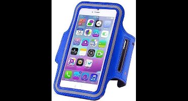 Universele Sportarmband Voor Smartphones van 4.7 inch | Hardloop Armband voor Apple iPhone, Samsung Galaxy en andere Smartphones | Spatwaterdicht, Ultra Lichtgewicht, Top Kwaliteit, Neopreen | Kleur Blauw
