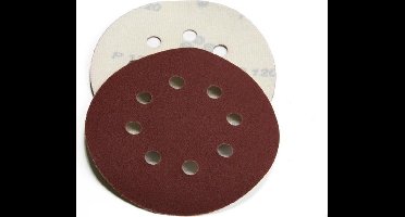 Schuurschijf Korrel 120 - Met klittenband bevestiging - 125mm - 10 stuks