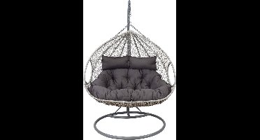 Outdoor Living 2 Persoons Hangstoel Close Grizzly - ø 120 x 203 cm