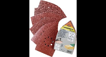 KWB schuurschijf 107 x 175 mm - Assorti - Klittenbandhechting - 493470 - 12 stuks