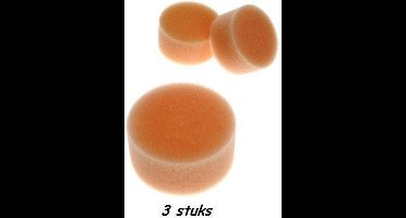 3x ronde grimas schmink sponsjes