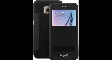 Bugatti BookCover Lausanne Zwart voor Samsung Galaxy S6