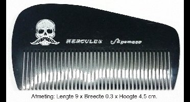 Hercules Sägemann - "Best for Barbers" - "Old School" - Kam - 100% Hardrubber - 9 cm.