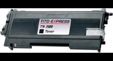 Merkloos – Inktcartridge / Alternatief voor de Brother TN-2000XL/ TN-2005XL toner zwart hoge capaciteit