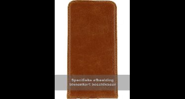 Samsung Galaxy A7 (2015) Hoesje - Mobilize - Premium Magnet Serie - Kunstlederen Flipcase - Bruin - Hoesje Geschikt Voor Samsung Galaxy A7 (2015)