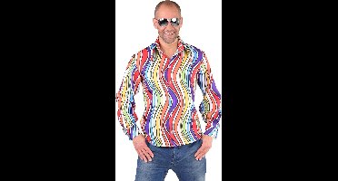 Hippie overhemd blouse smileys