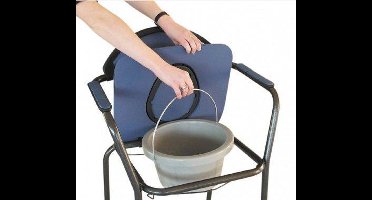 Toiletstoel Po stoel WC stoel verstelbaar blauw