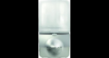 Solar LED design straler met bewegingsmelder P12 AL PIR aluminium, 11W/4000K, 900lm, detectiehoek 180°, 12m en onderkruipbeveiliging