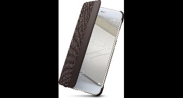 Huawei view flip cover - bruin - voor Huawei P10