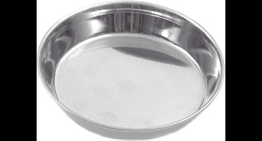 Flamingo Kattenvoerbak Basic - 12 cm - Zilver