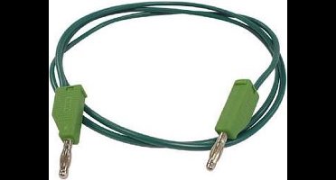 Meetsnoeren (Spuitgegoten Banaanpluggen 4Mm) / Groen