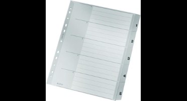 Leitz 1284 Register DIN A4 Bovenbreedte 120 Polypropyleen Gr