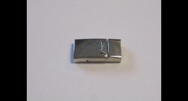 Magneetkoordsluiting plat platinum 14x27 millimeter (gat 20x95mm) 1 Stuks