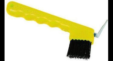 Kerbl Hoevenkrabber met Borstel Geel