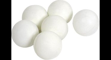 Jonotoys Tafeltennisballen 40 Mm Wit 6 Stuks
