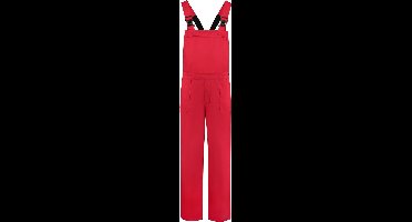 EM Workwear Tuinbroek Polyester/Katoen  Rood - Maat 86