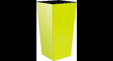 Bloempot Hoog Vierkant Urbi Square Shine 17x17x32,5cm LIME Prosperplast