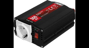 Omvormer Auto - 12 Volt naar 230 Volt - 300 Watt - Zwart