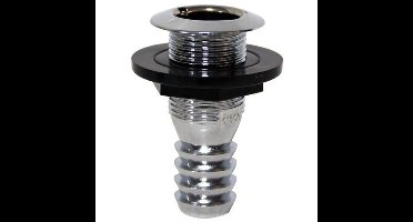 Nuova Rade Doorvoer Met Vlakke Flens En Terugslagklep Zwart,Zilver