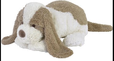 Happy Horse Hond David Knuffel 38cm - Wit/Beige - Baby knuffel