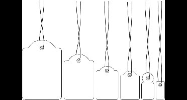 Herma H�ngeetiketten Faden rot 32x50 mm 1000 St�ck 6918