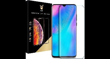 Screenprotector geschikt voor Huawei P30 Lite - Tempered Glass Gehard Glas - Case Friendly