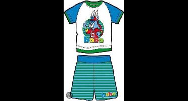 Studio 100 Shortama bobo blauw/groen/wit maat 86/92
